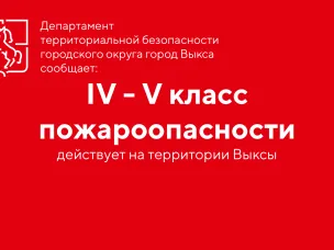 В Выксе установился IV - V класс пожароопасности